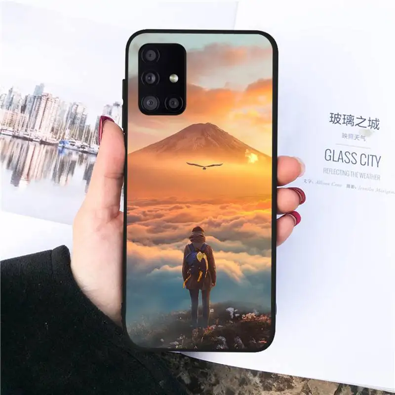 

Travel mountain Phone Case For Samsung S6 S7 edge S8 S9 S10 e plus A10 A50 A70 note8 J7 2017