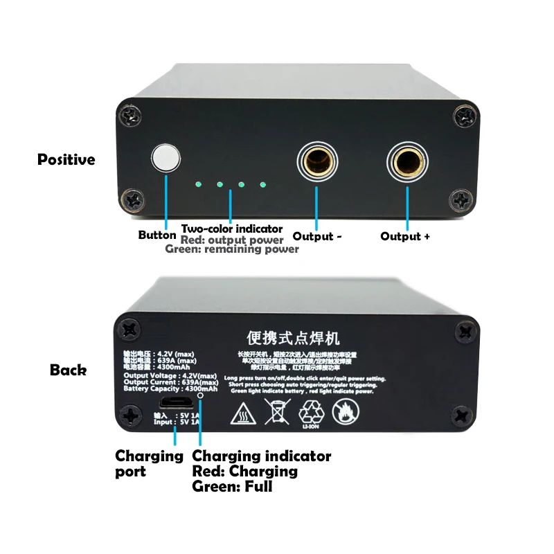 

DIY Mini Spot Welding Machine 18650 Lithium Battery Nickel Sheet USB Charging Portable Home Handheld Fiber Welding Machine