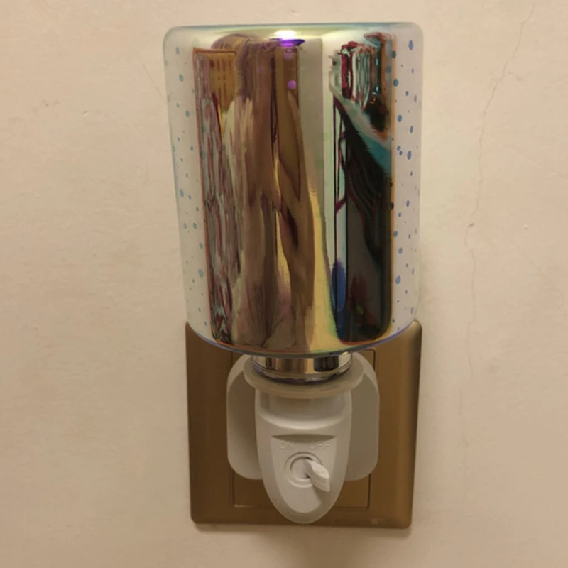 

3D Firework Night Light Electric Candle Aromatherapy Diffuser Warmer Wax Melt Burner Aroma Lamp Bedroom Decor US Plug