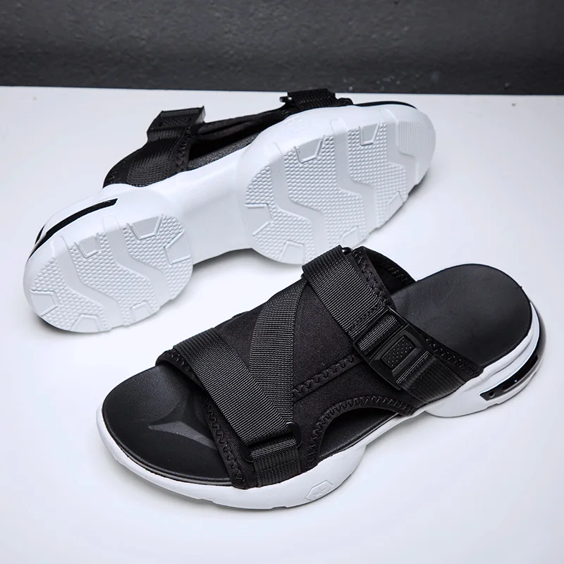 

Men Summer Shoes Sandals Sandalias Homens Mens Footwear Sandals Hollow Breathable Beach Sandalhas Masculina Men Flat Rubber
