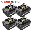 Аккумуляторная литий-ионная батарея для электроинструмента Makita BL1830 BL1840 BL1850, 6,0 Ач, 18 в, 6000 мАч