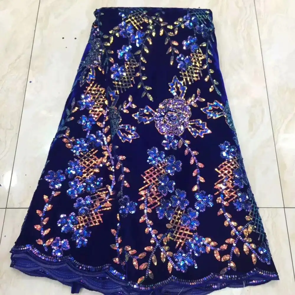 Африканская бархатная кружевная ткань с блестками высокое качество африканская