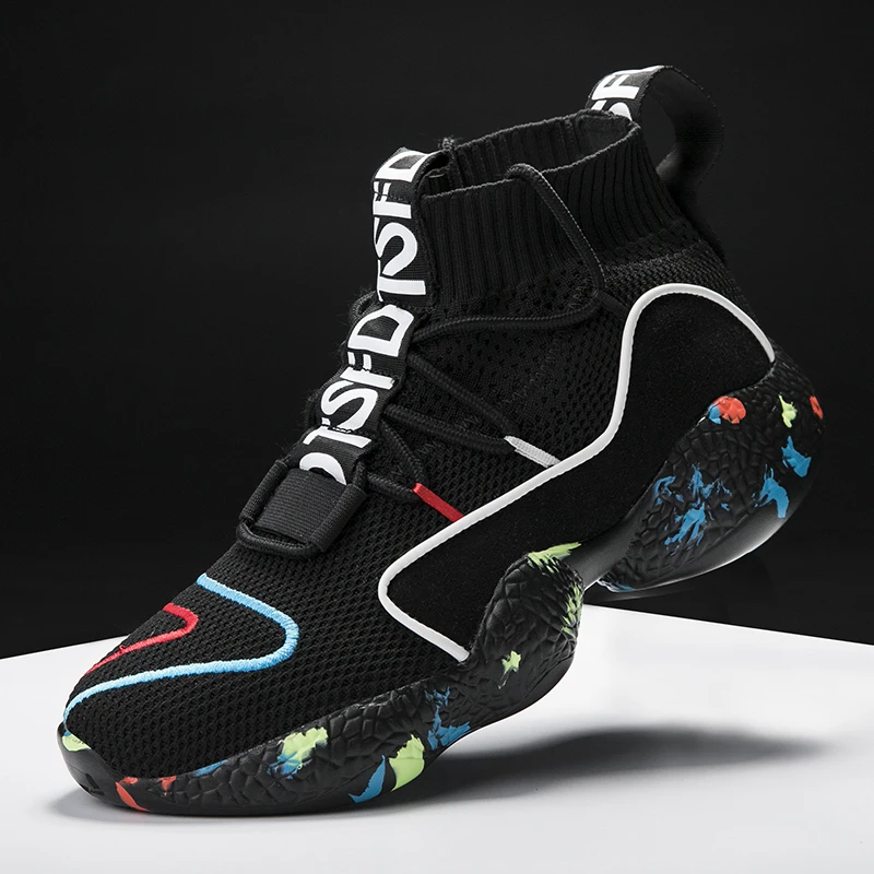 

Running Shoes for Men Sneakers Camo Socks Sneakers Athletic Sports Shoes Women Breathable Jogging Trainers Mesh Chaussure Homme