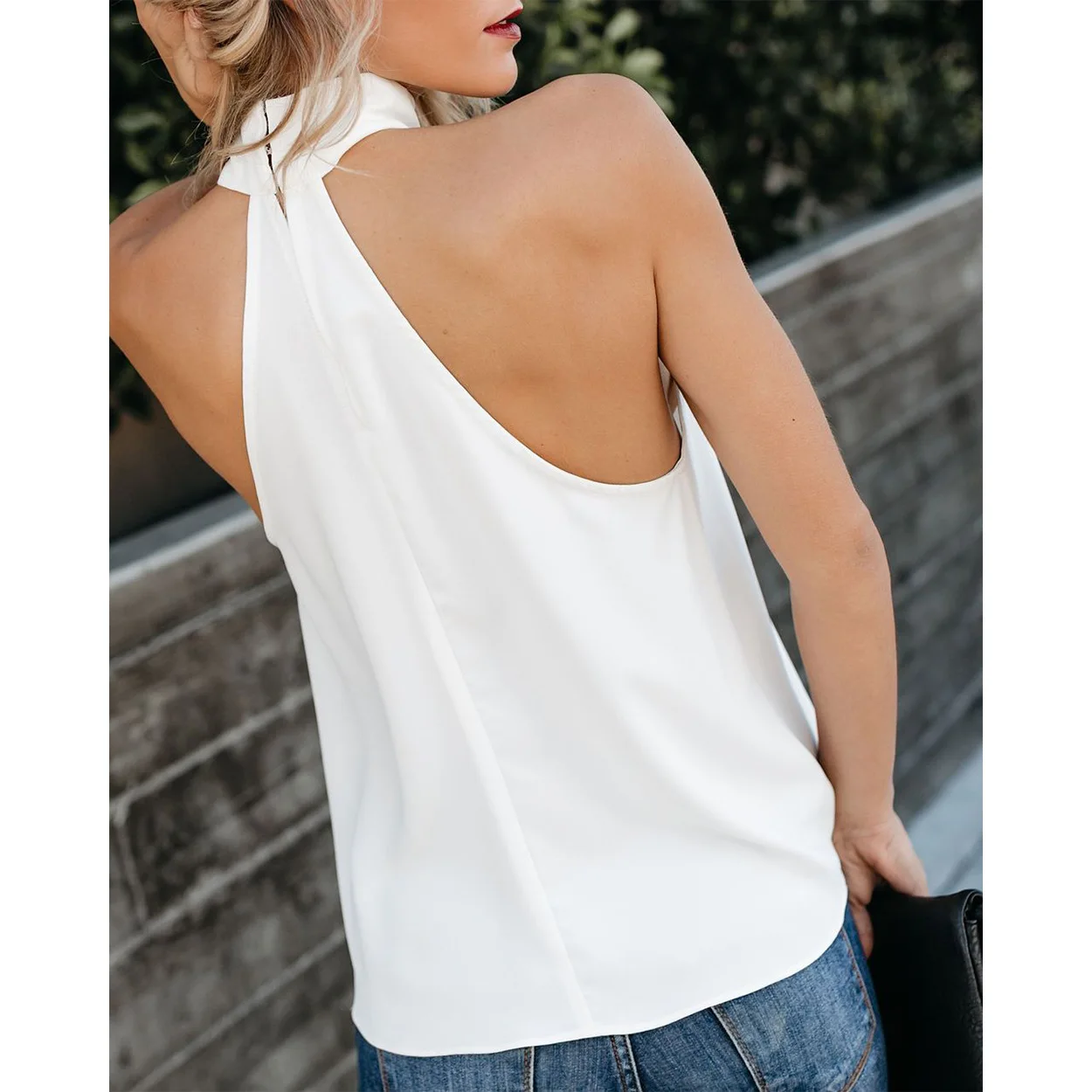 Топ с открытыми плечами красный топ шифоновая блузка женские топы майка лямкой