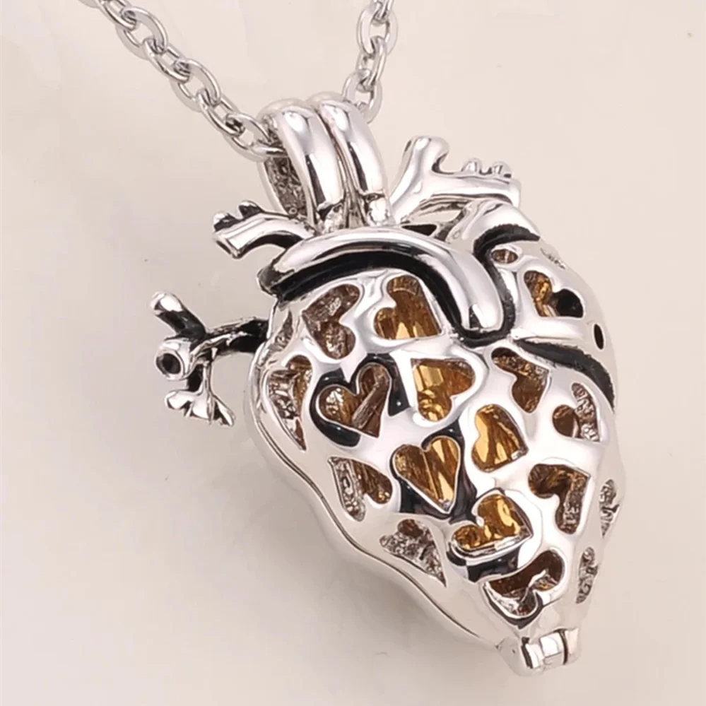 Ожерелье в форме сердца урны, подвеска в виде органа для кремации, товары для изготовления ювелирных изделий, подвески-подвески