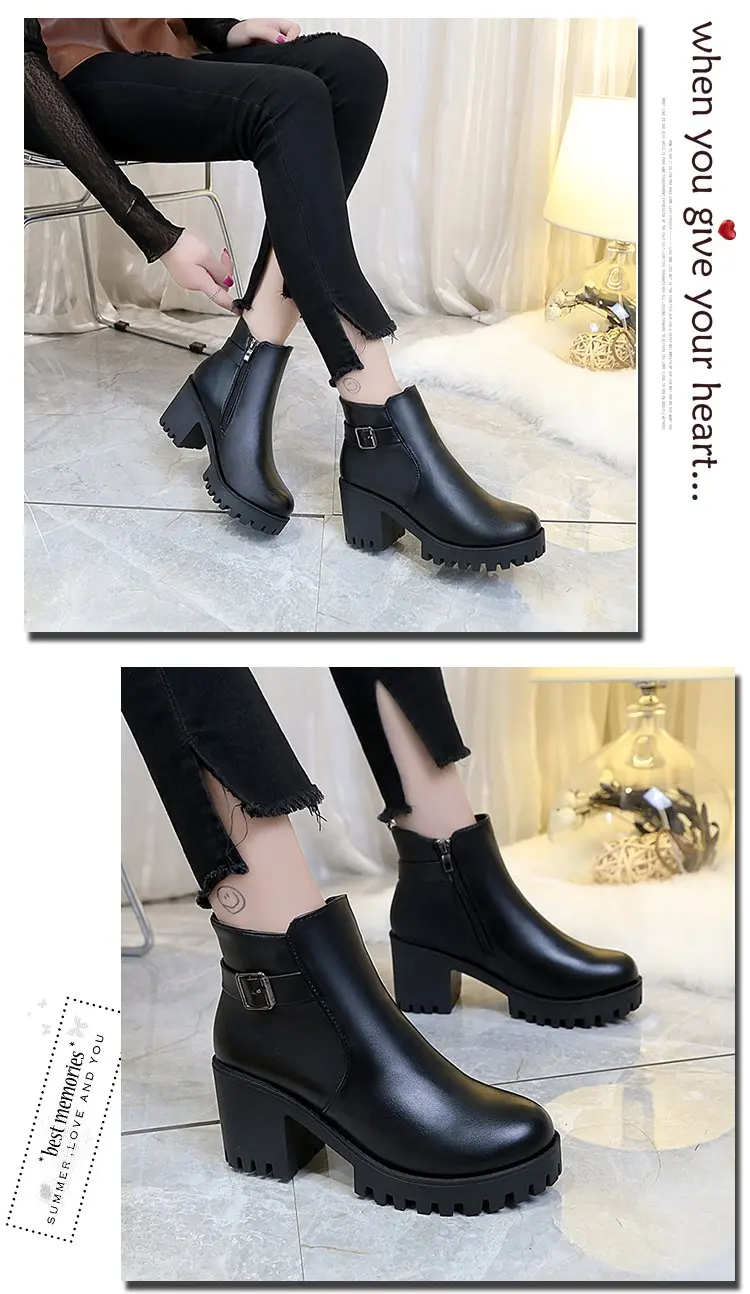 Bootee/ г. Женские мартинсы с круглым носком; Брендовая женская обувь; резиновые сапоги; женские ботинки на шнуровке, не сужающемся книзу массивном каблуке, на низком каблуке