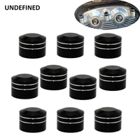 10pcs motorcycle head bolt cap cover twin cam cnc schrauben motor topper socket screw caps for harley touring dyna softail black