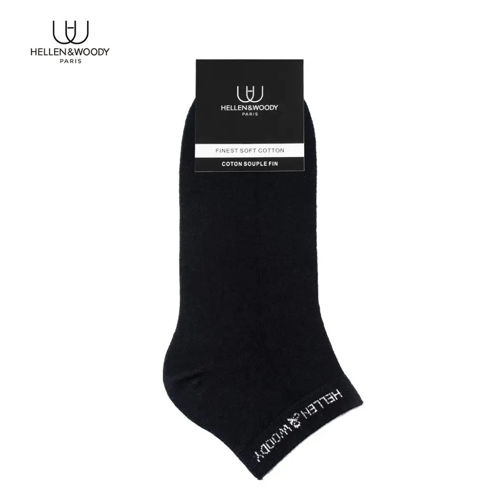 HELLEN&WOODY Designer Mens Socks 100% Cotton New Styles 1 Pairs Summer Autumn Fashion Sports Socks Gifts for Men