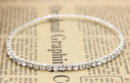 2 слоя растягивающийся Полный Стразы ножной браслет босиком цепочка Ювелирные