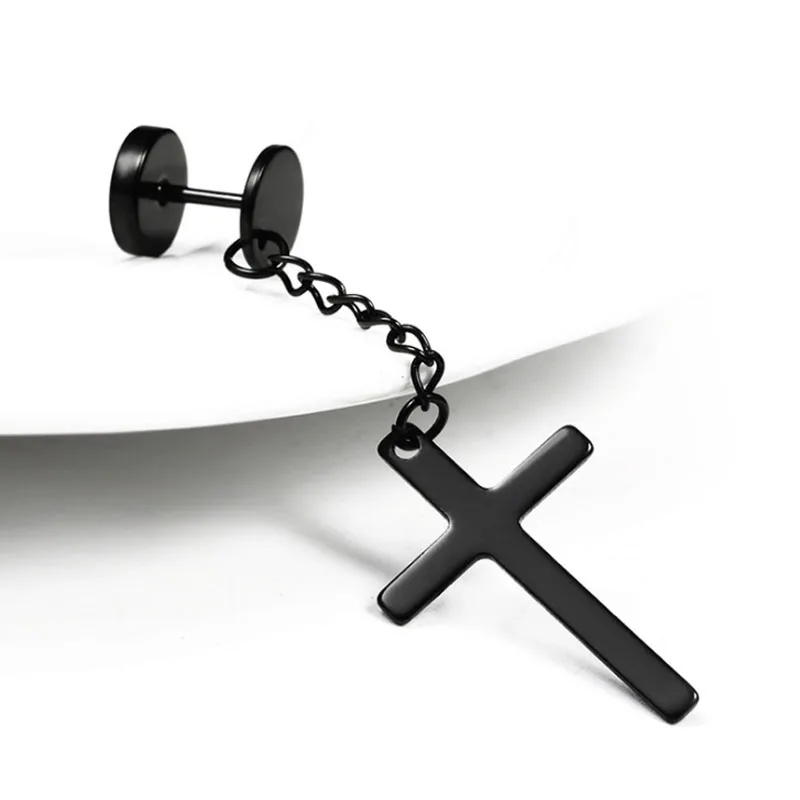 Серьги-капли из нержавеющей стали для мужчин и женщин украшения в готическом