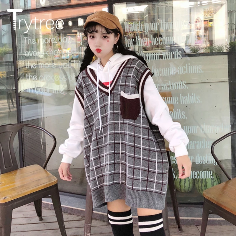 Trytree осень зима женский свитер компьютерный вязаный акриловый Повседневный