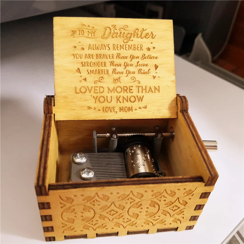 Вы моя Солнечная деревянная Музыкальная Шкатулка Подарочная музыкальная