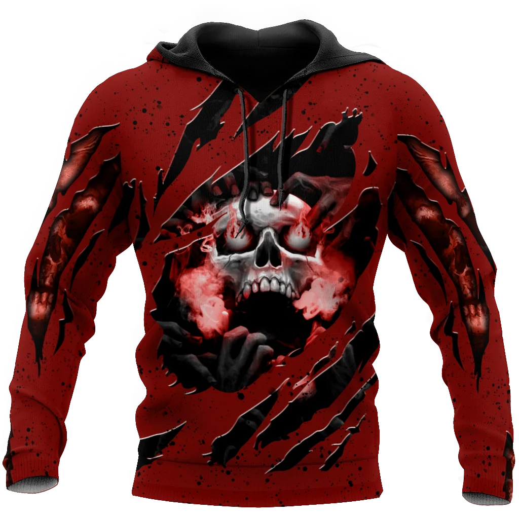 

Beautiful skull tattoo 3D full body print unisex luxury hoodie men sweatshirt zipper pullover casual jacket sportswear-181