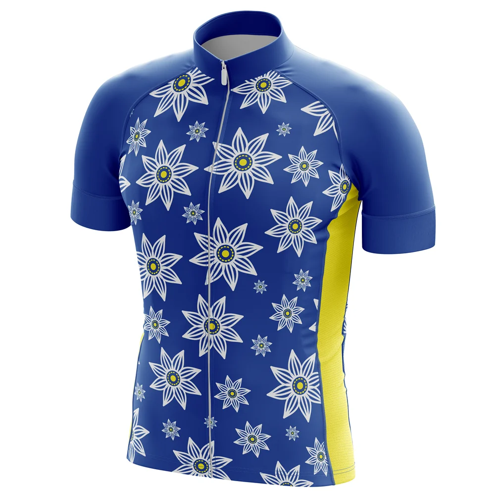 HIRBGOD Для Мужчин's Велоспорт Джерси Корея серии Хризантема узор для верховой езды