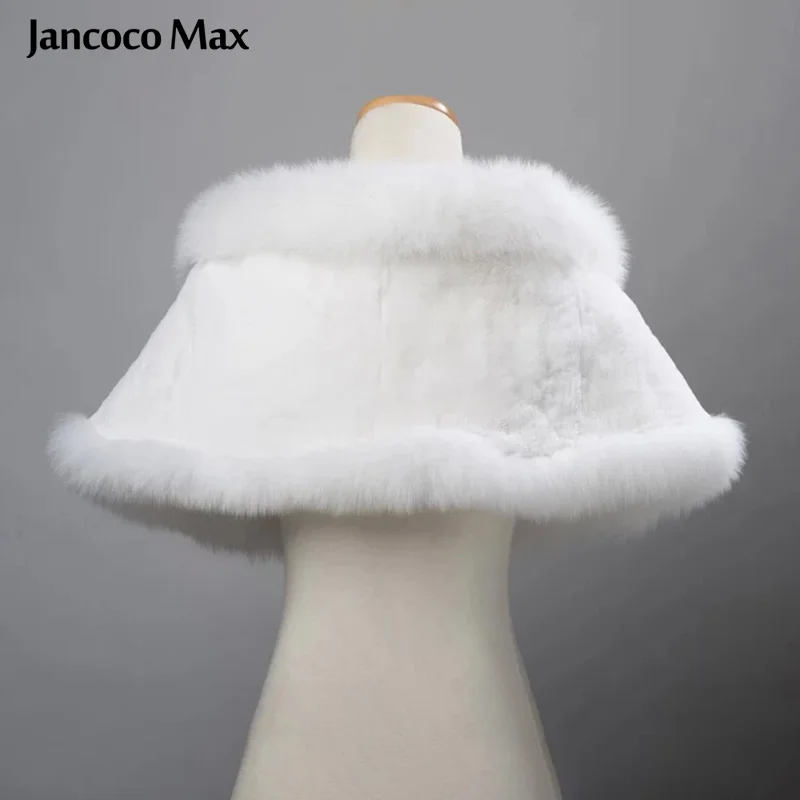 Jancoco Max S1031 Новая модная женская обувь из натурального Лисьего меха и кролика