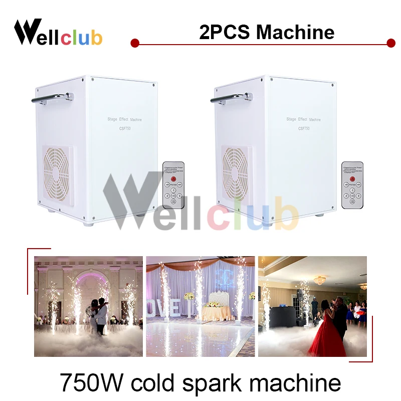 2 шт. белая и черная холодная искра машина фейерверков DMX пульт дистанционного