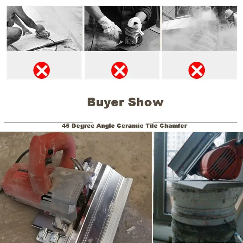 

Masonry 45 Degree Chamfering Cutter Stone Cutting Support Mount Tile Marble Ceramic Cutting Guide Locator Construction Tool