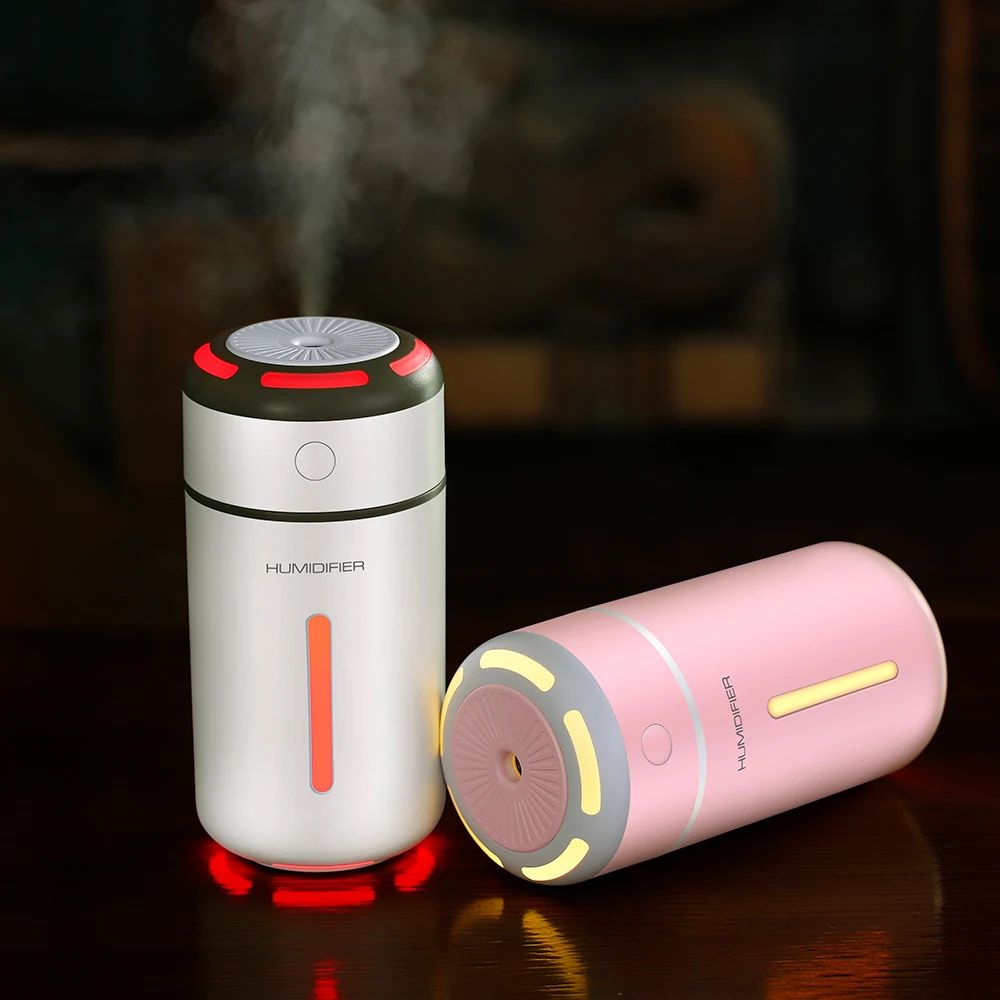 

NEW With LED Light Air Humidifier USB Powered Aromatherapy Aromatic Diffuser For Room Office Home Essentials Car Air Freshener