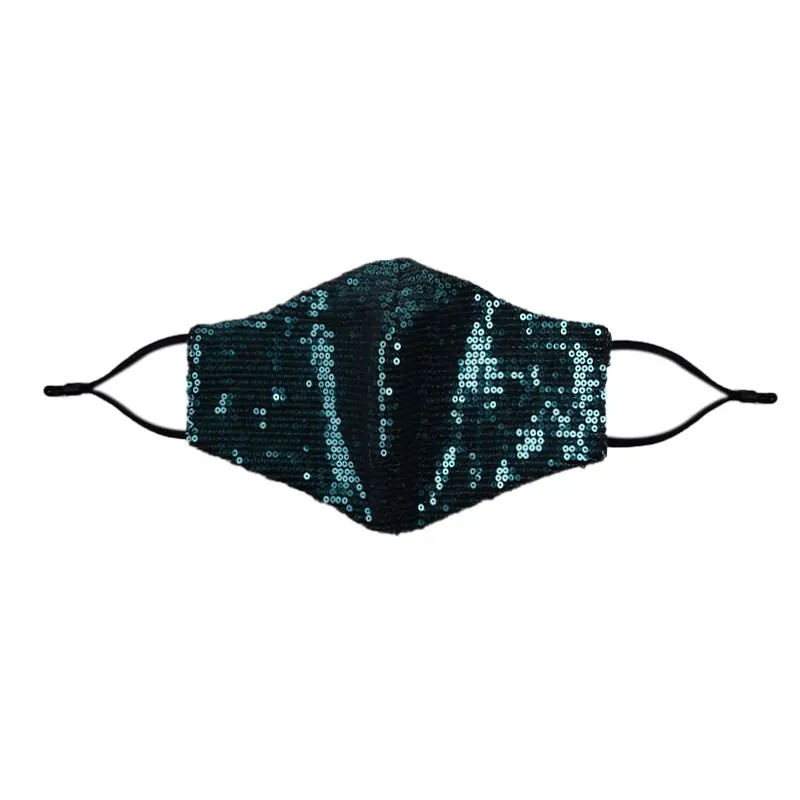

1Pcs 2020 New Sequin Decoration Adult Face Cover Reusable Dust-Proof Isolation Protect Prevent Spitting Mouth Cover Holder
