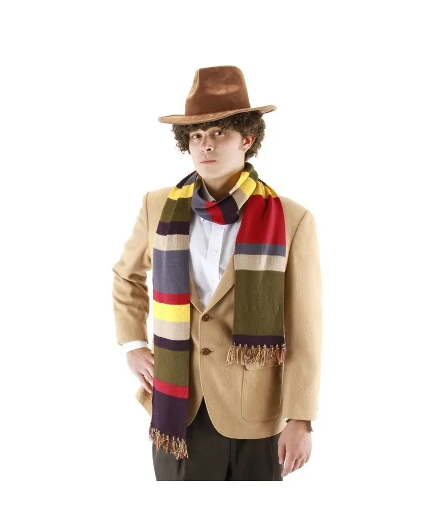 Доктор Кто 4 й доктор трикотаж 6 футов длинные толстые теплые мягкие вязаные