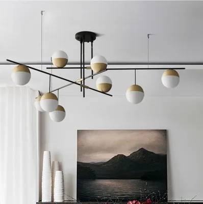 Постмодернистские Роскошные гостиная подвесной светильник дизайнер гайка