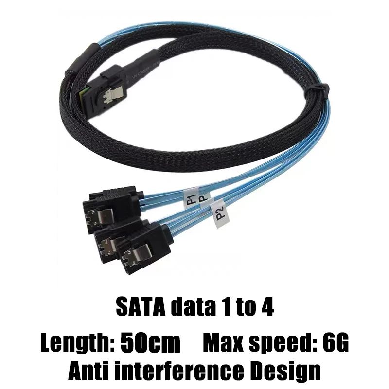 Жесткий диск Sata Power 1 на 5 и Mini SFF-8087 SAS/Sata Data 4 6G высокоскоростной разветвитель для