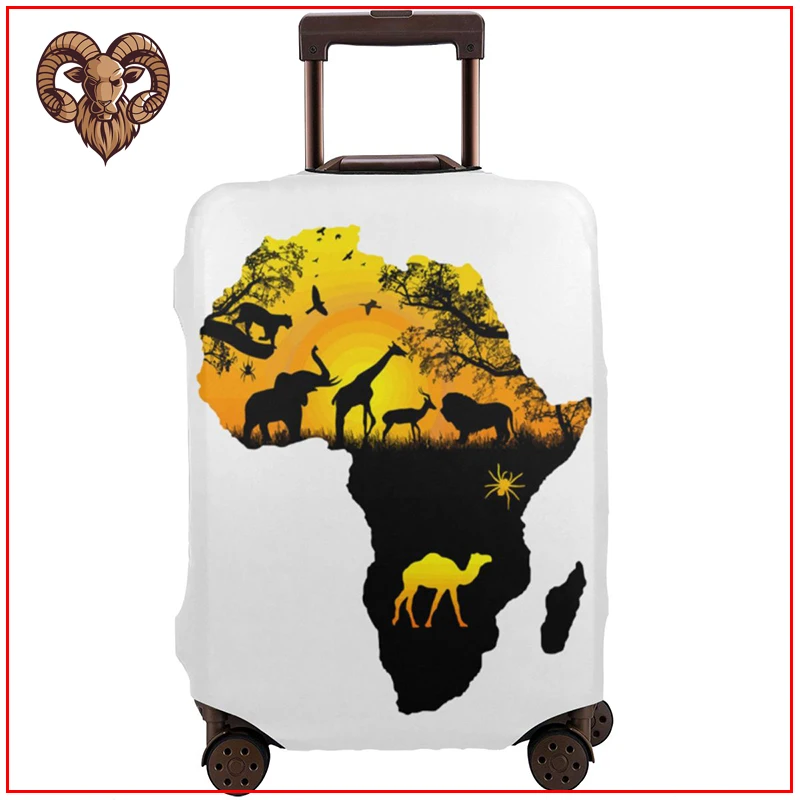 Новинка 2020 забавный Дорожный Чехол сделай сам с картой африканского леса