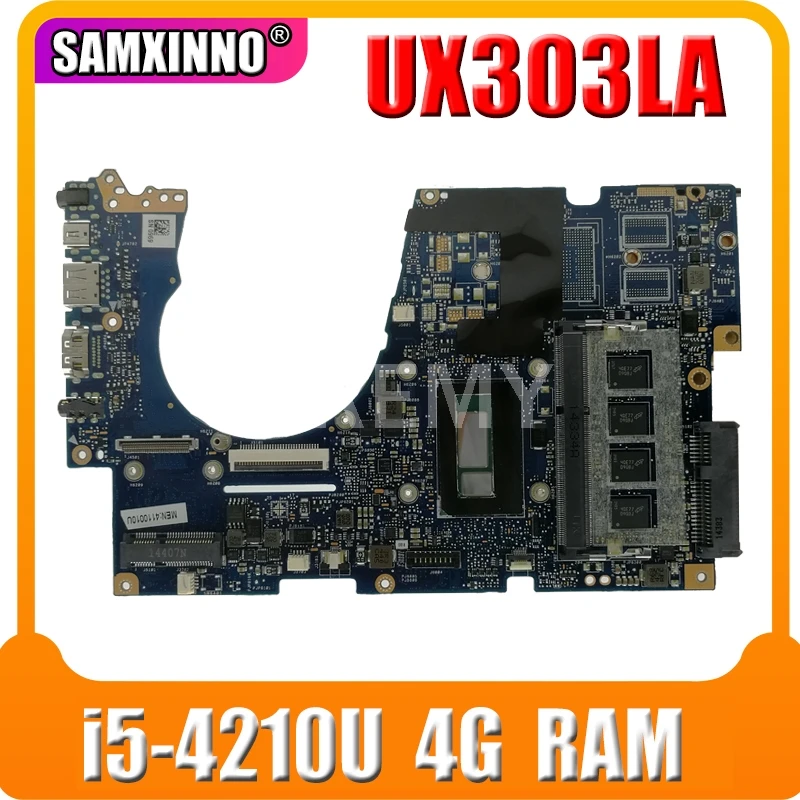 

Akemy UX303LAB материнская плата для ноутбука Asus UX303LA UX303LNB материнская плата для ноутбука i5-4210U 4 Гб RAM 90NB04Y0-R06000