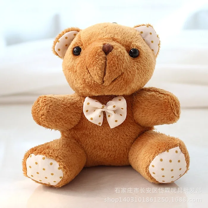 Новый 2 дизайна-маленький 10 см брелок плюшевые игрушки медведя мягкие куклы