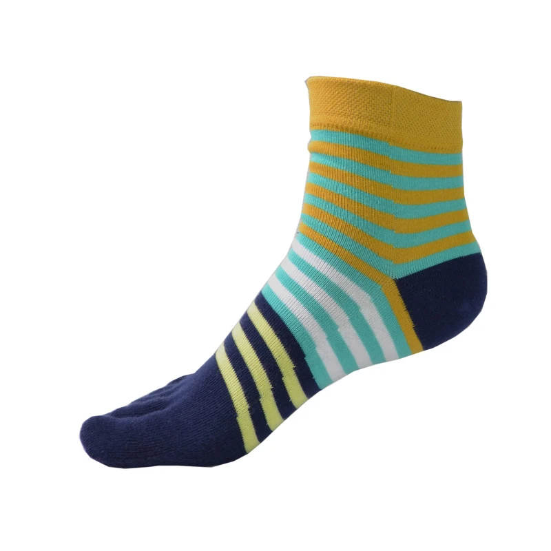 Новинка хит продаж хлопковые носки Модные Цветные полоски средняя трубка