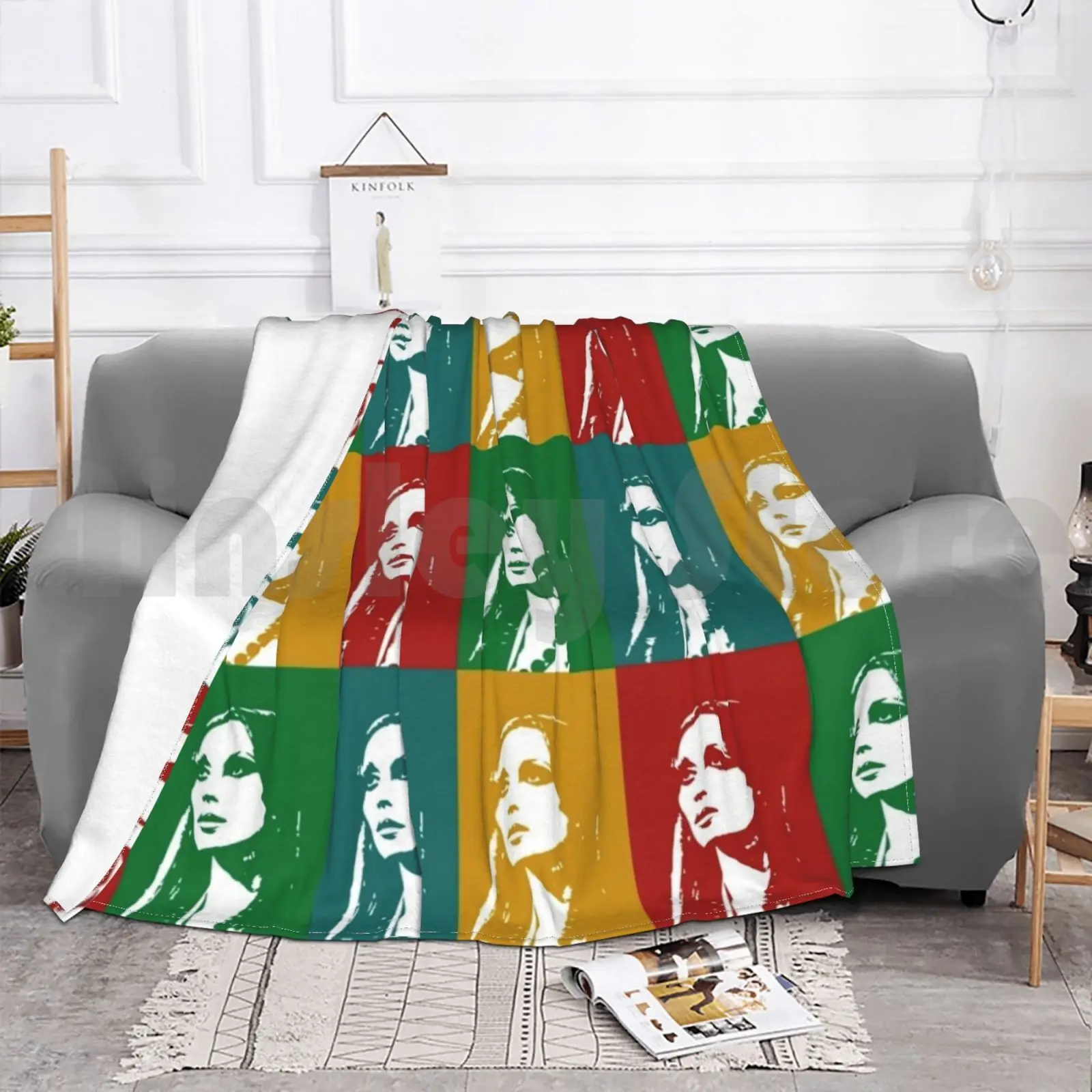 Модное одеяло Fayrouz в стиле поп-арт на заказ Fairouz певец Fayruz Арабский Ливанский