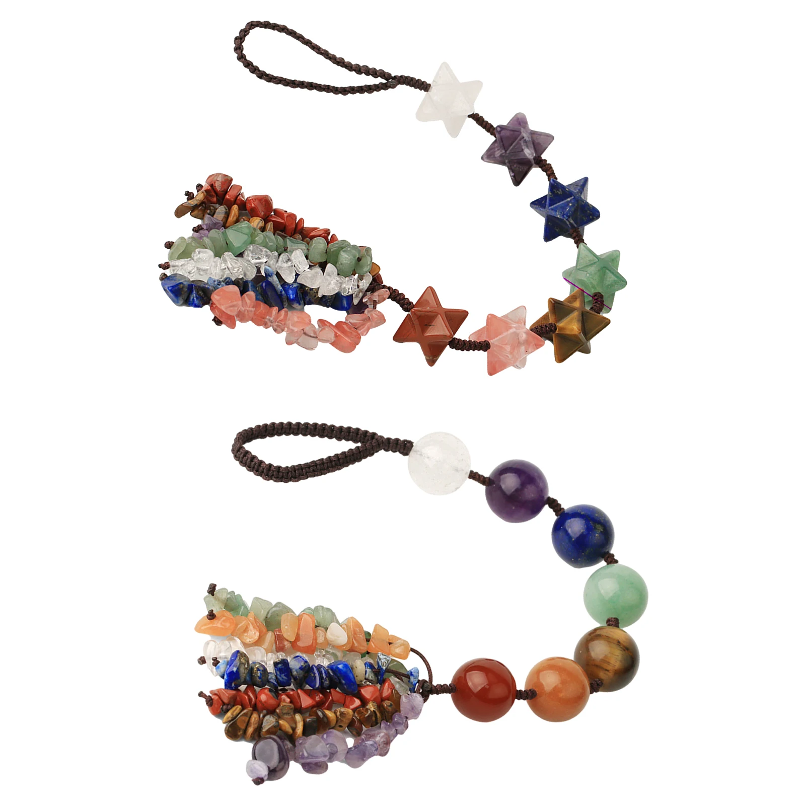 

Natural Crystal Pendant Hand-woven Jewelry Car Hanging Decor Hanging Ornaments Car Rhinestone Interior Styling