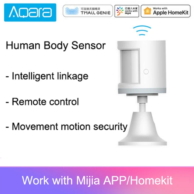 100% aqara human body sensor zigbee movement motion security wireless connection light intensity gateway 2 mi home app