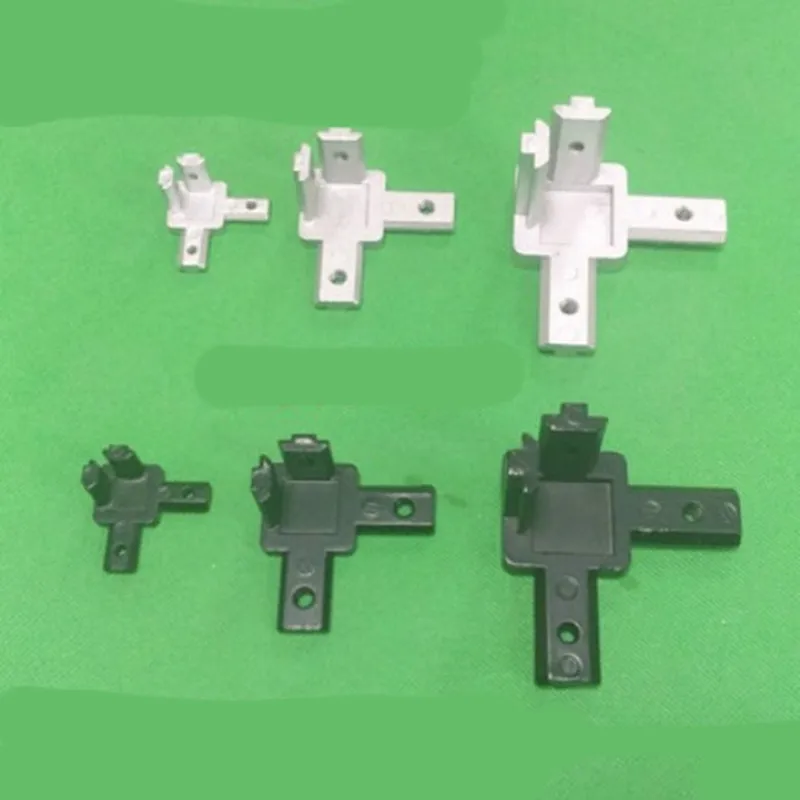 

1PC 2020 3030 4040 L Type 3-dimensional 3-way Corner Bracket With Screws For EU standard 2020 3030 4040 Aluminum Profiles