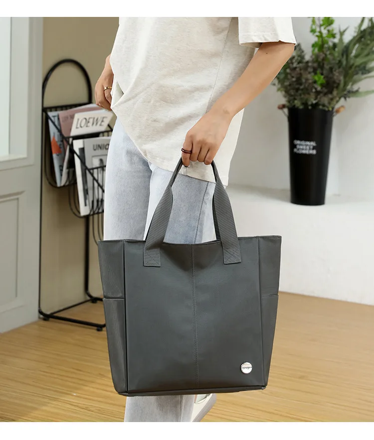 

Brand Waterproof Man Briefcase bag Large nylon shoulder bag husband New big size men's business bag black blue grey Men handbag