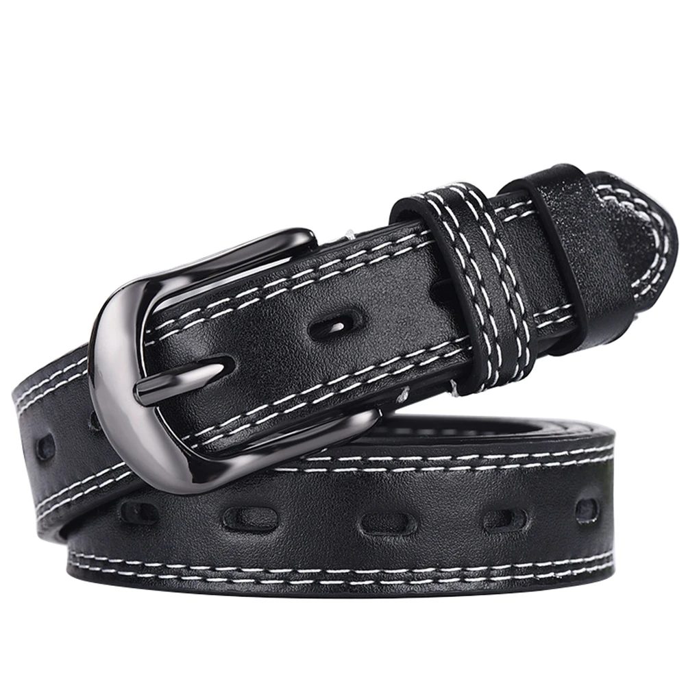 Ремень в стиле бохо Женский модный винтажный кожаный пояс с металлической