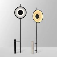 nordic led floor lamps for home black white marble base standing light fashion hotel foor lights parlor bedroom decor stand lamp
