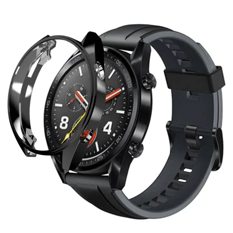 Тонкий защитный чехол для смарт-часов ТПУ тонкий Huawei Watch GT Корпус рамка |