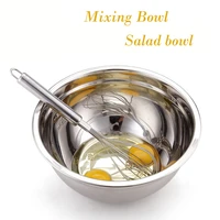 household stainless steel salad mixing bowls beaten egg bowl storage bowl set bread cake mixing bowl kitchen tableware tools