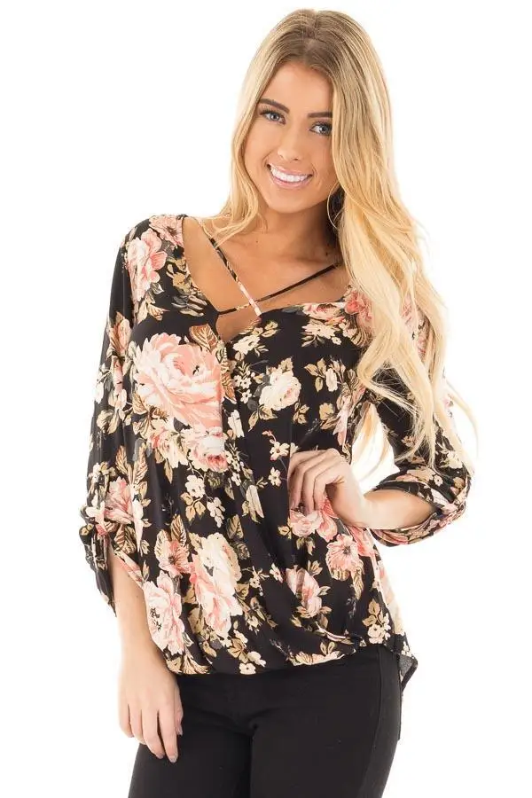 

2020 chiffon blouse silk women clothes plaid vintage tops 2020 flower floral women shirt v-neck fashion female blouses korean