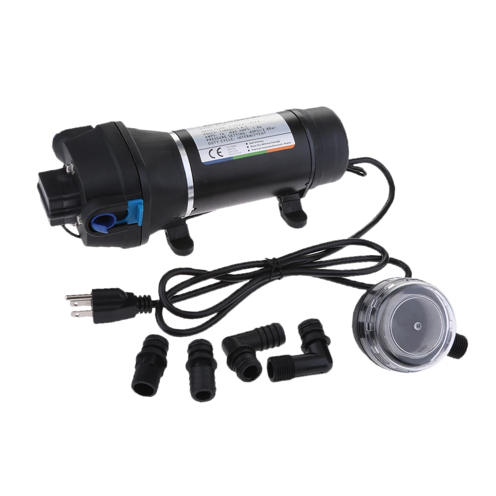 

AC 110V Мембранный Водяной насос 4,7 GPM 40PSI самовсасывающая лодка FL-41