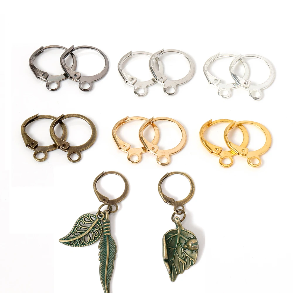 50 шт. Металлические серьги аксессуары для изготовления серег родиевые застежки