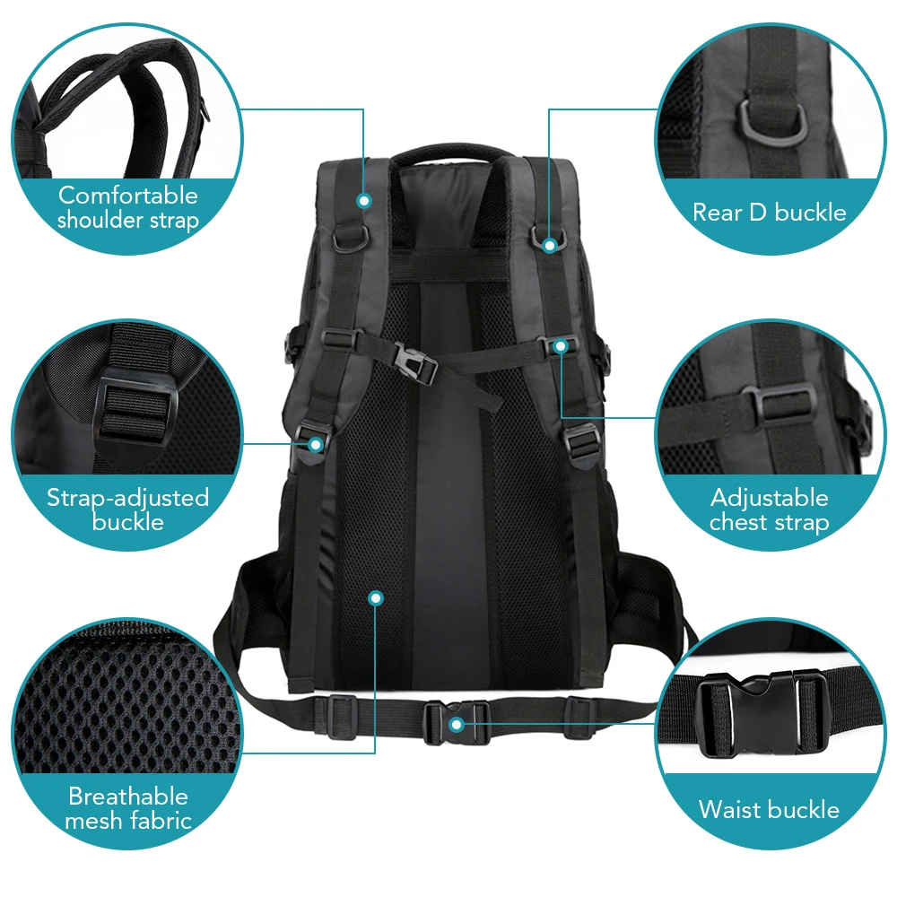 Туристический Водонепроницаемый рюкзак для мужчин и женщин вместительный ранец