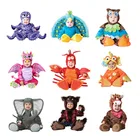 Детские зимние комбинезоны с рисунком совы для девочек и мальчиков, детские пижамы с животными, детские комбинезоны, одежда