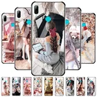 Чехлы из закаленного стекла для Huawei Honor 8A, роскошные чехлы для Huawei Honor 8S, Honor8X, 8C, Противоударная задняя крышка для мобильного телефона