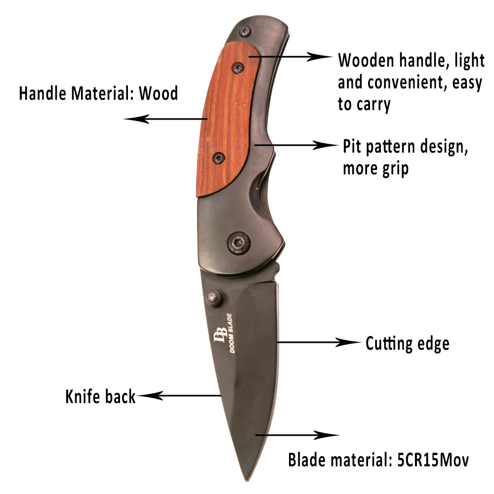 Складной нож 5CR15MOV Ультра Острый уличный инструмент складной для кемпинга