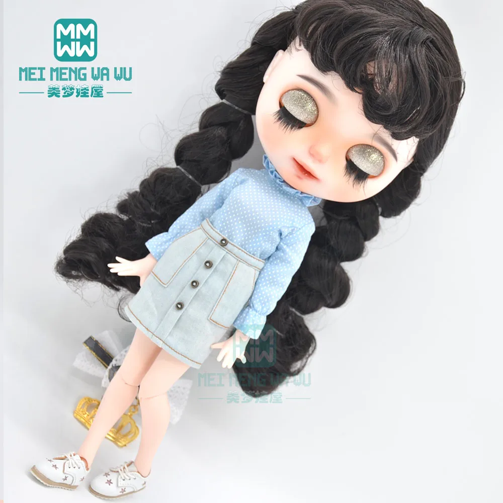 Модная Одежда для кукол Blyth водолазка мини-юбка одежда OB23 OB24 аксессуары 1/6 2020 |