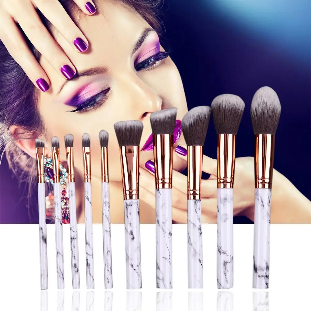 Набор кистей для макияжа 10 шт. | Красота и здоровье