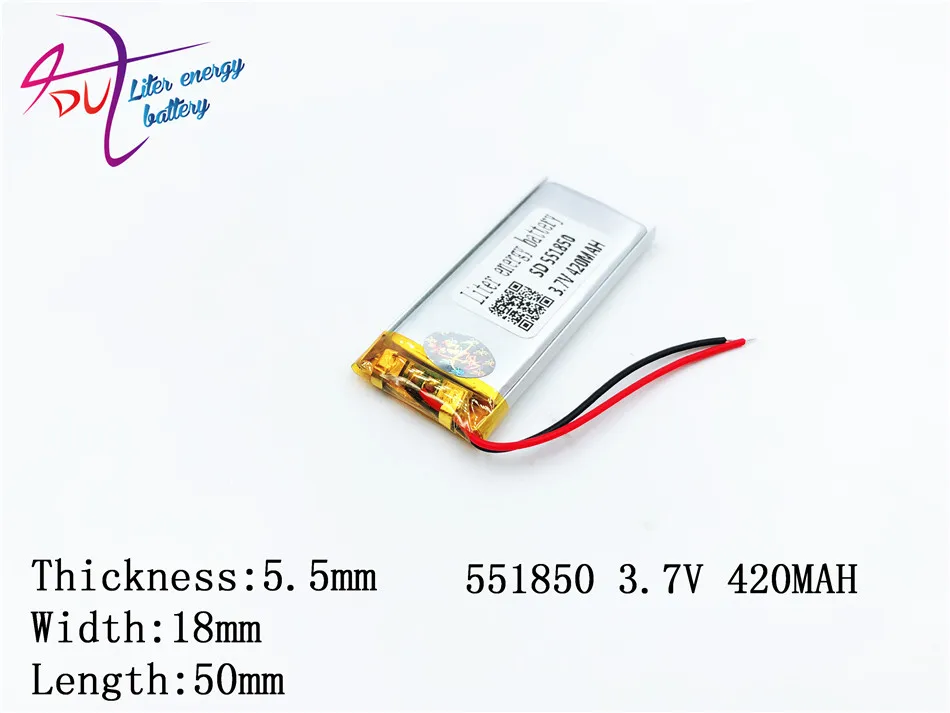 551850 552050 литровая энергия 3 7 в полимерная литиевая батарея MP4 MP5 420 мАч игровой