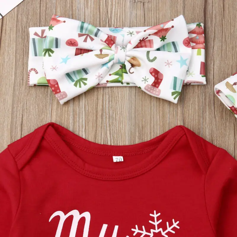 Комплекты рождественской одежды для новорожденных мальчиков и девочек 4